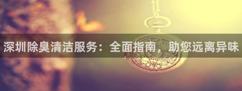 国际凯时ag优质运营商：深圳除臭清洁服务：全面指南，助您