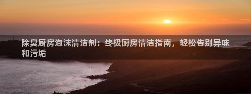 尊龙网站登录：除臭厨